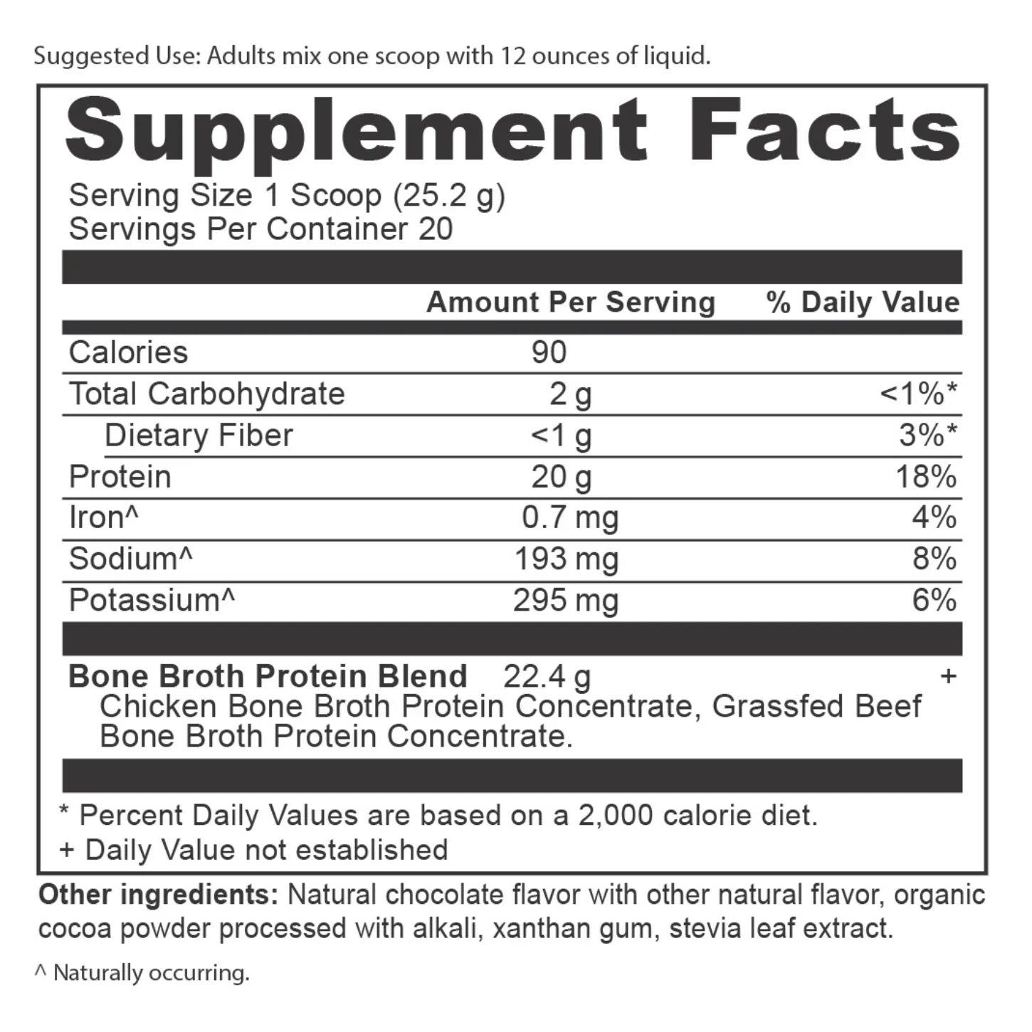 Ancient Nutrition Bone Broth Protein (Chocolate) - Image 2
