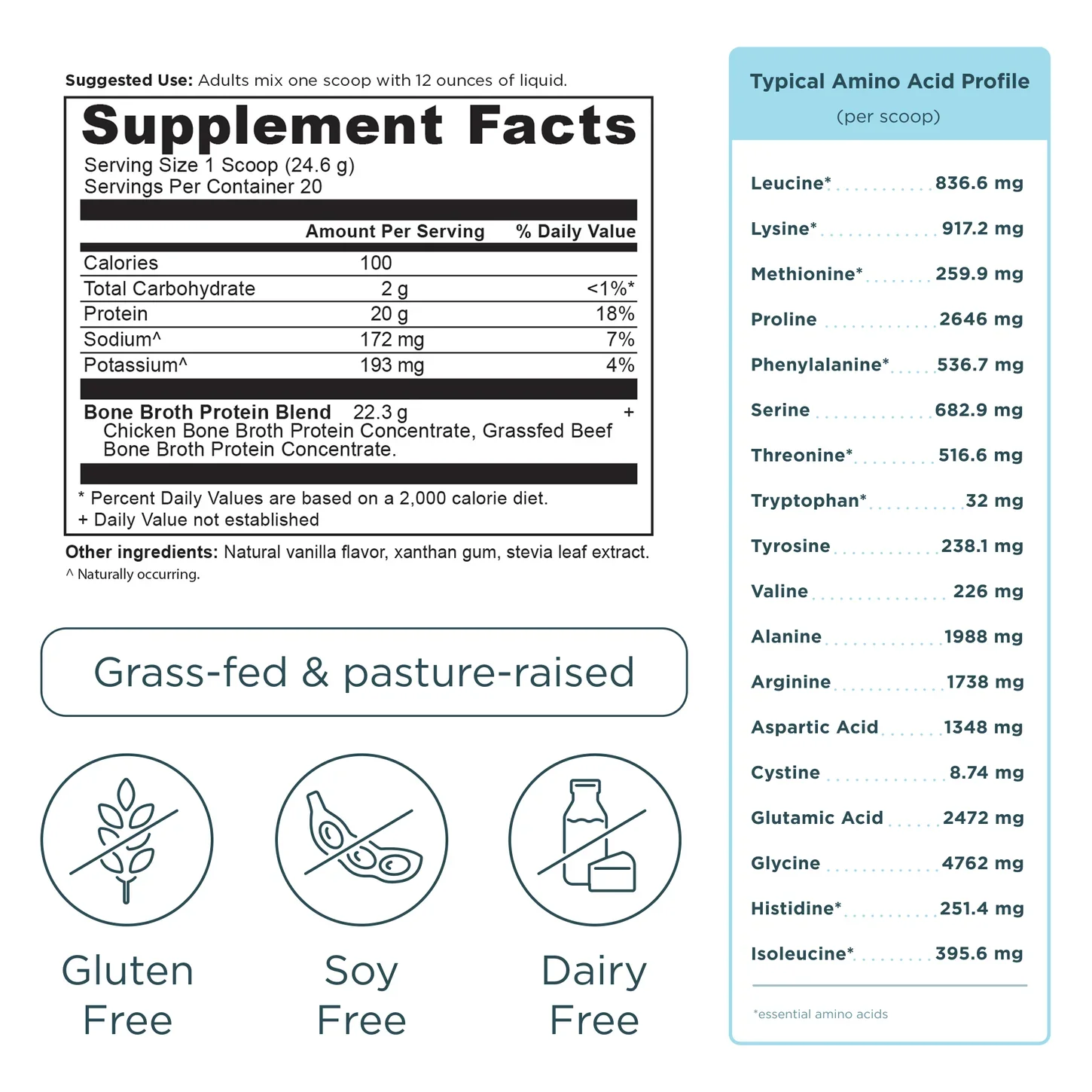 Ancient Nutrition Bone Broth Protein (Vanilla) - Image 2