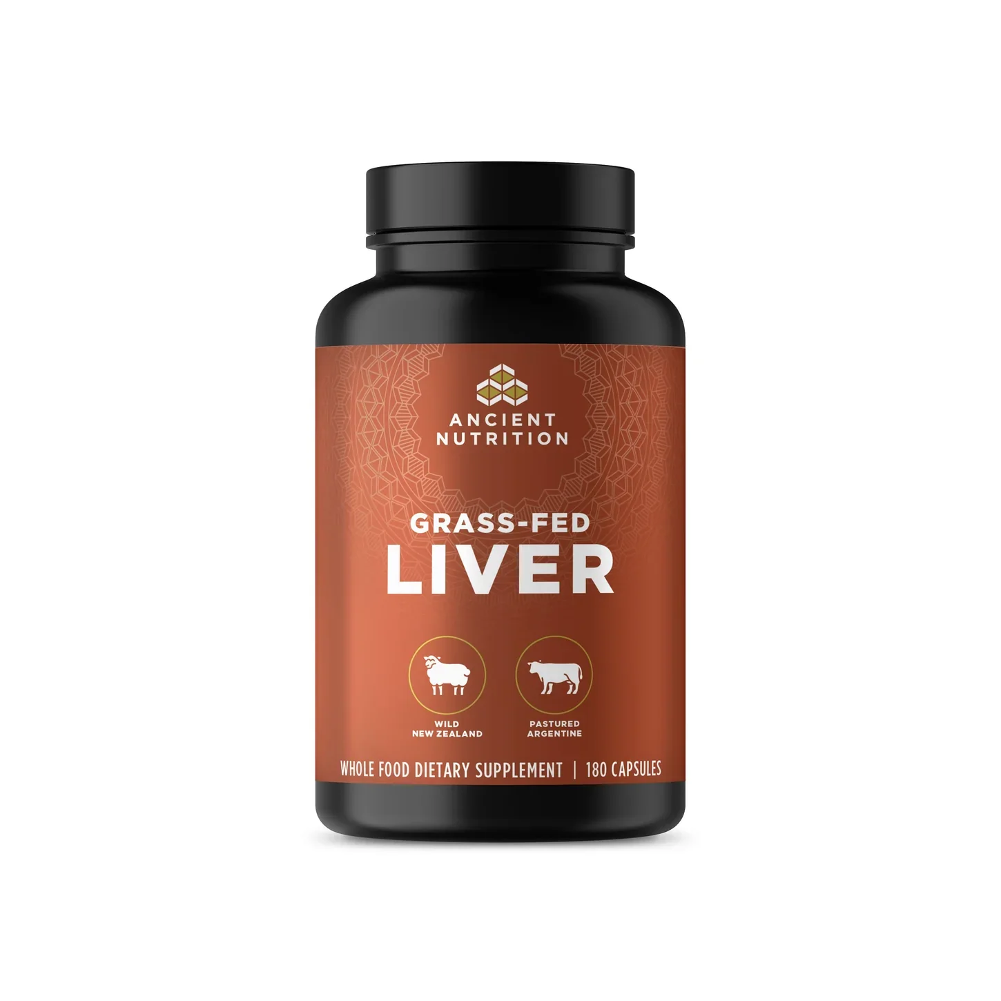 Ancient Nutrition Grass-Fed Liver (180 Caps)