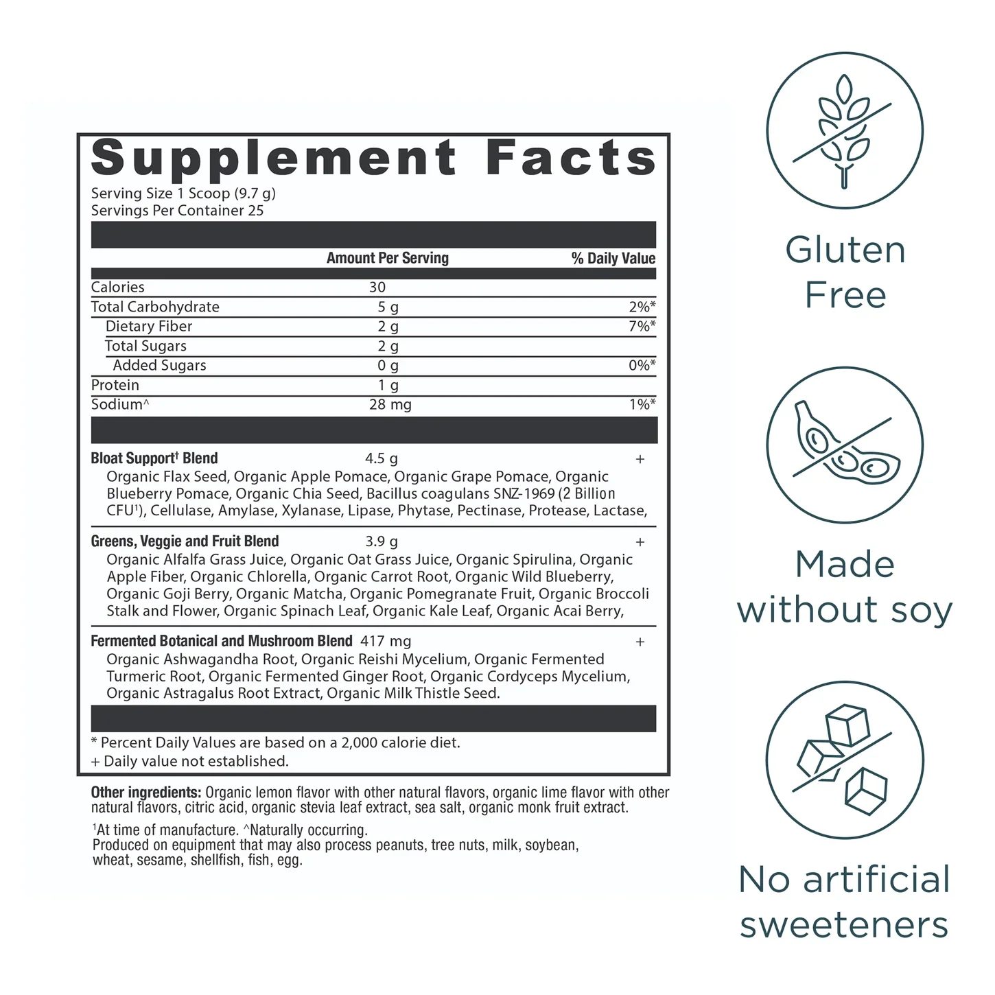 AN Organic SuperGreens Bloat Relief† - Image 2