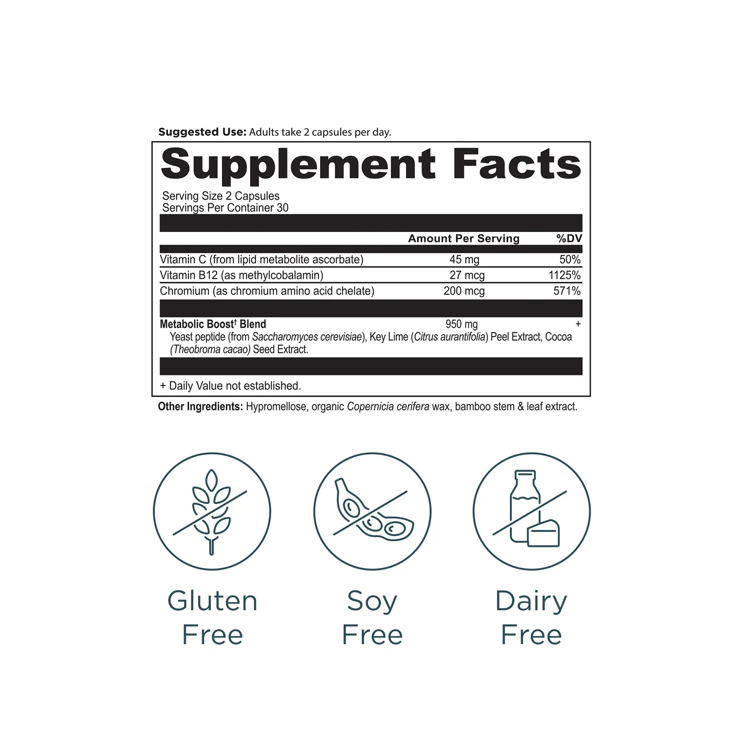 Ancient Nutrition Active Peptides Metabolism (60 Caps) - Image 2