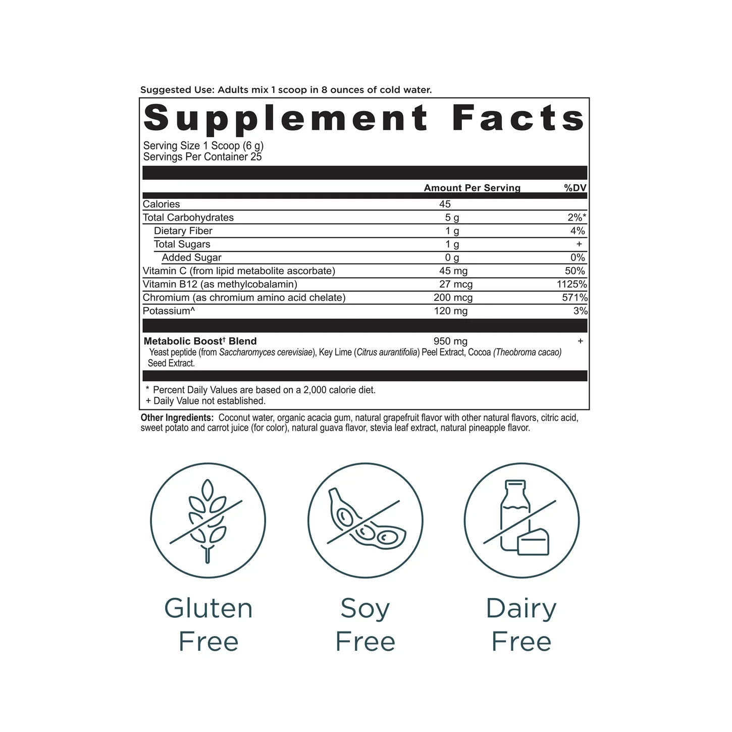 Ancient Nutrition Active Peptides Metabolism Powder (5.3oz Guava Grapefruit) - Image 2