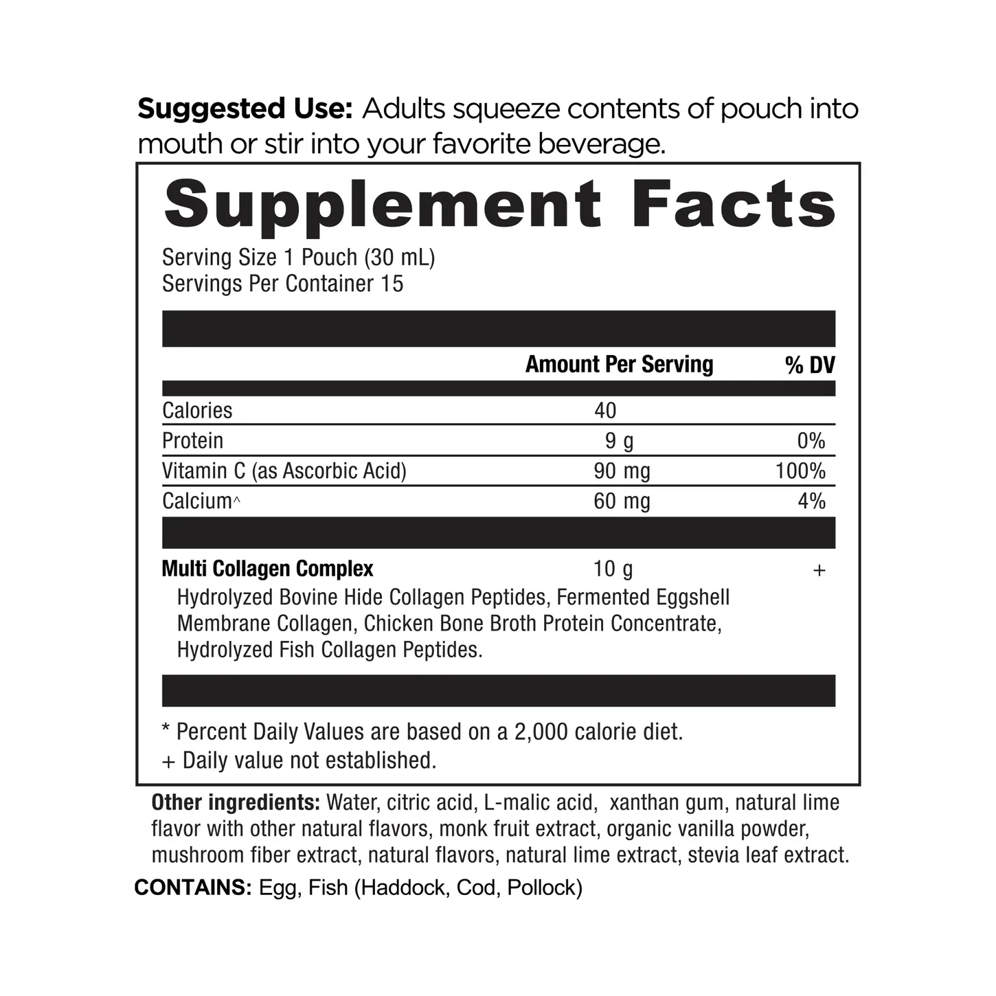 Ancient Nutrition Multi Collagen Protein Gel Packs – Lime (15 Count) - Image 2