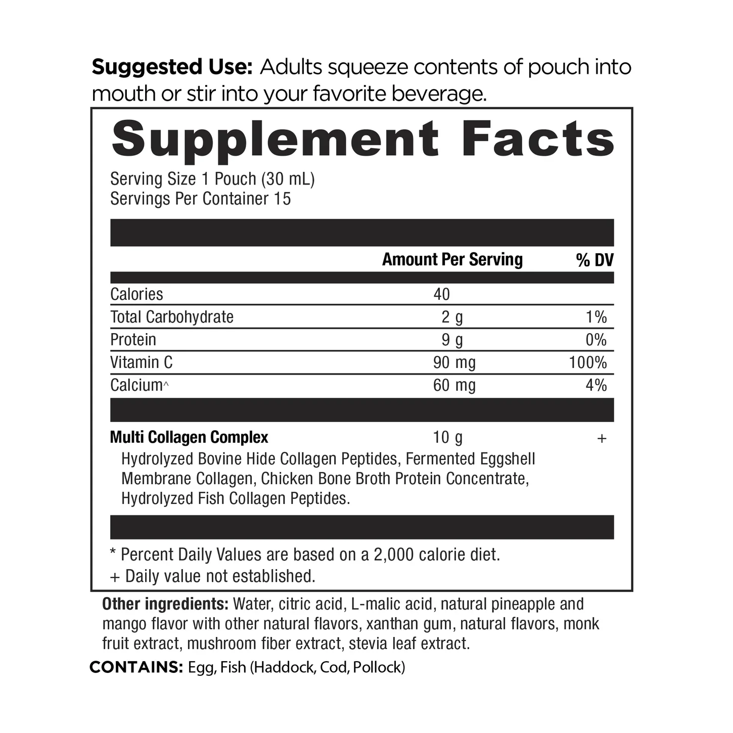 Ancient Nutrition Multi Collagen Protein Gel Packs – Tropical (15 Count) - Image 2