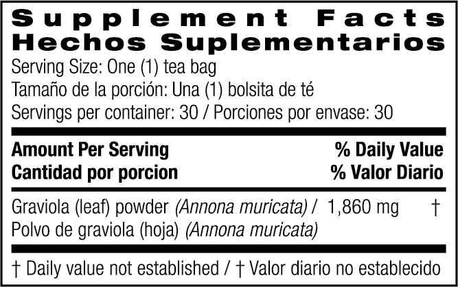 Bio Nutrition Graviola (Soursop) Tea (30 Tea Bags) - Image 2