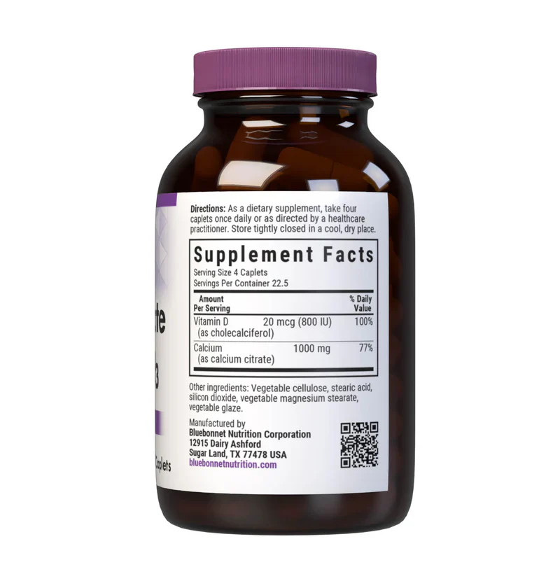Bluebonnet Calcium Citrate & Vitamin D3 - Image 3