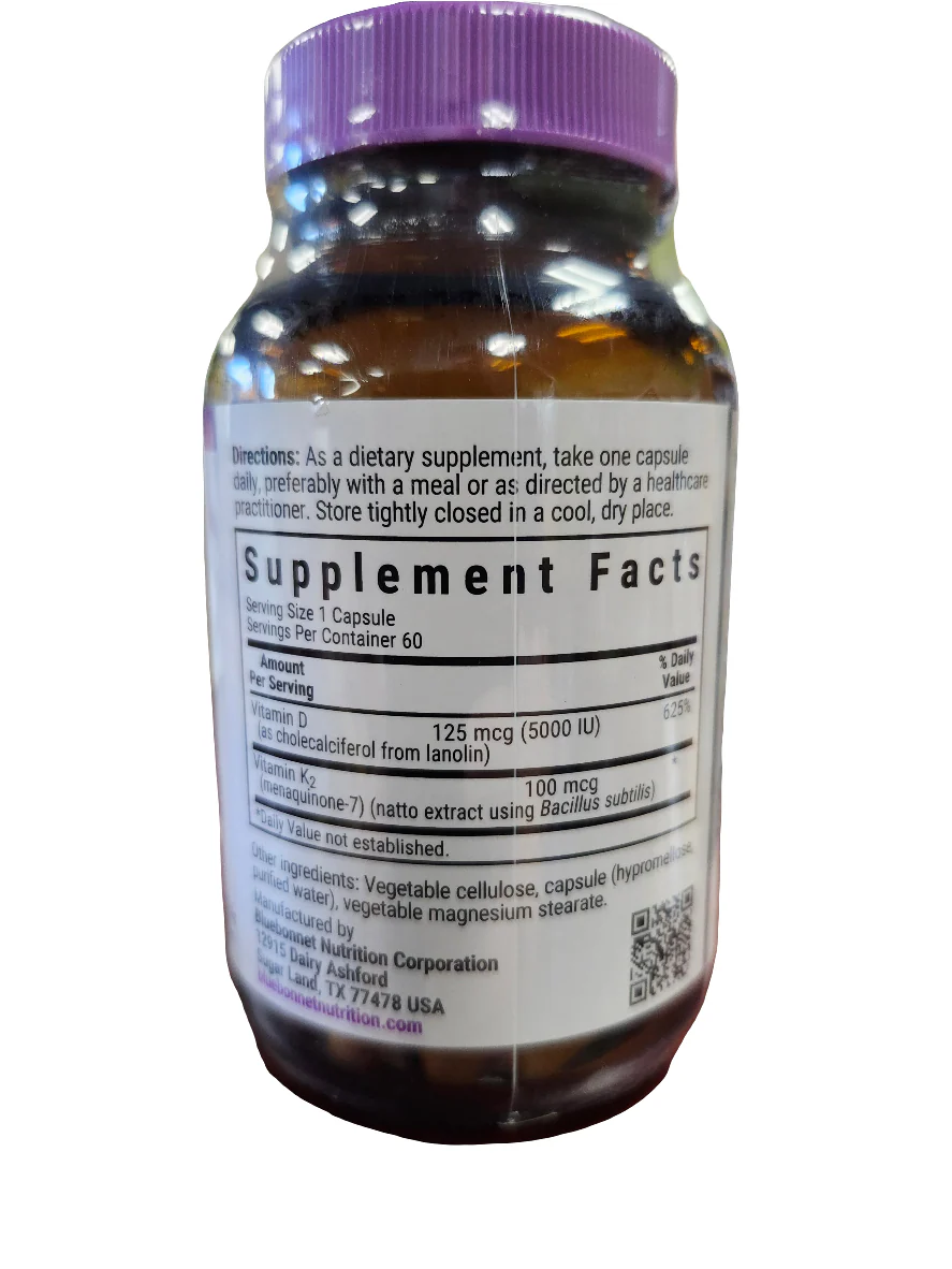 Bluebonnet Vitamin D3 K2 - Image 2