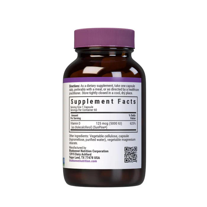 Bluebonnet Vegan Vitamin D3 125mcg (5000 IU) - Image 2