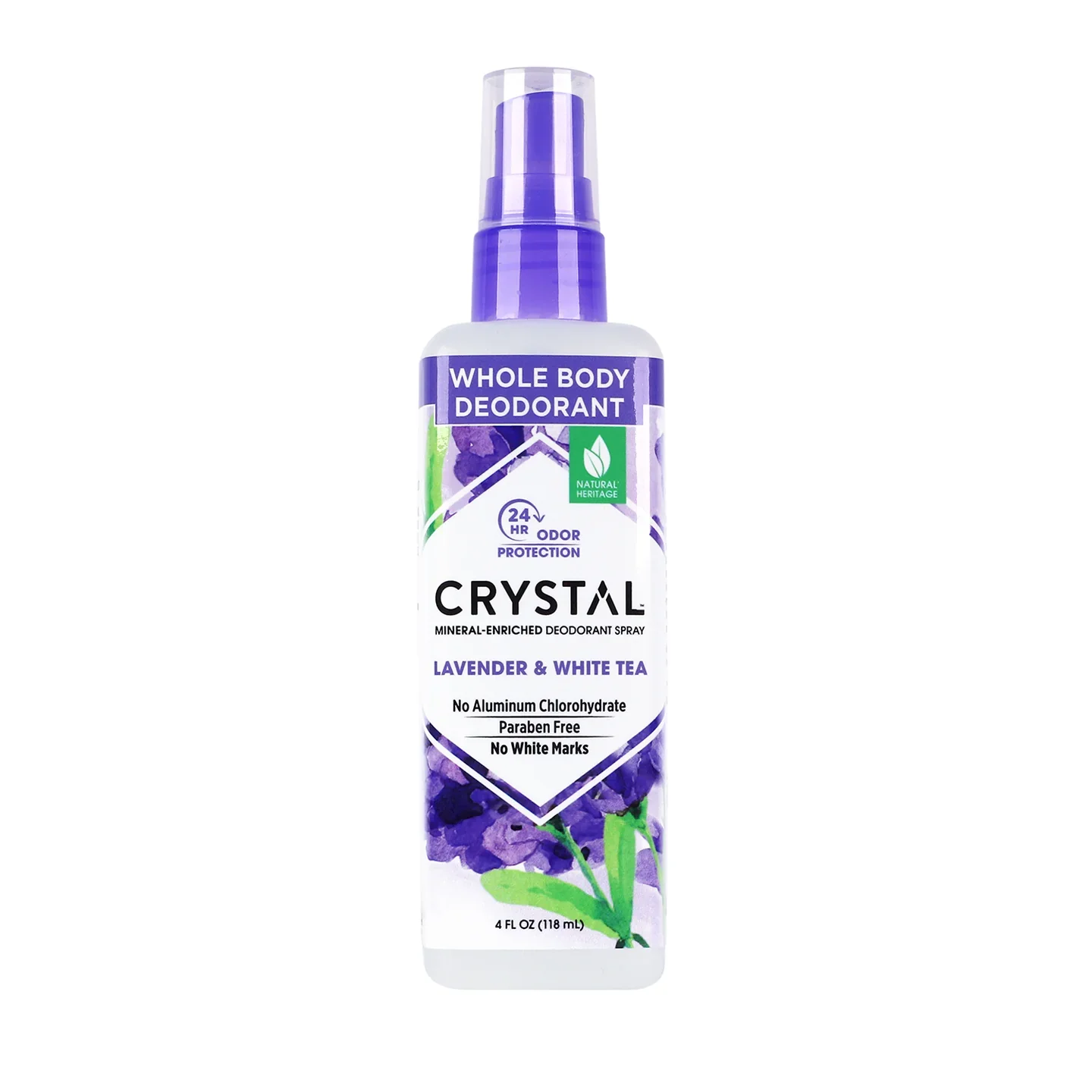 Crystal Mineral Deodorant Spray - Lavender & White Tea