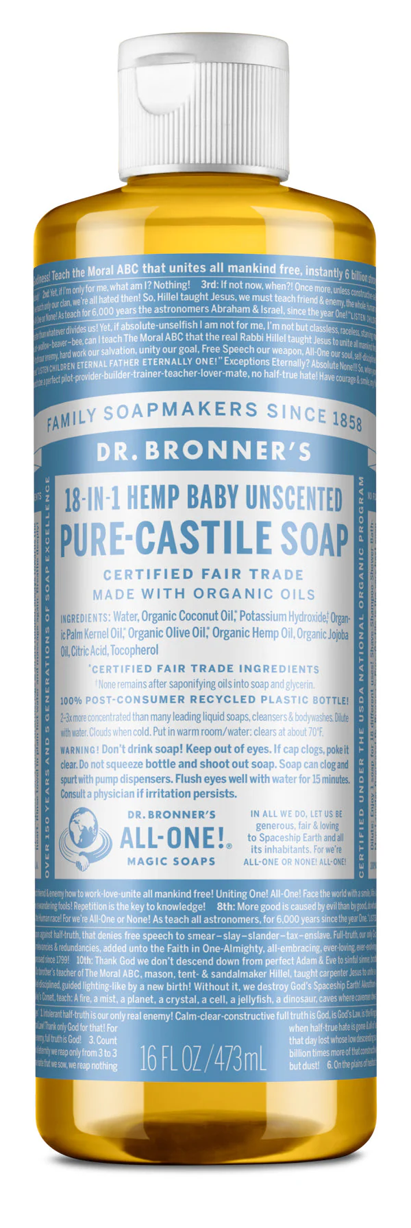 Dr. Bronner’s Pure-Castile Soap – The Original 18-in-1 Multi-Tasker - Image 10