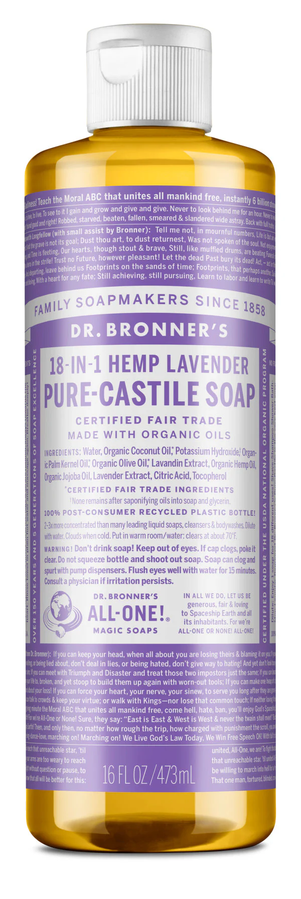 Dr. Bronner’s Pure-Castile Soap – The Original 18-in-1 Multi-Tasker - Image 41
