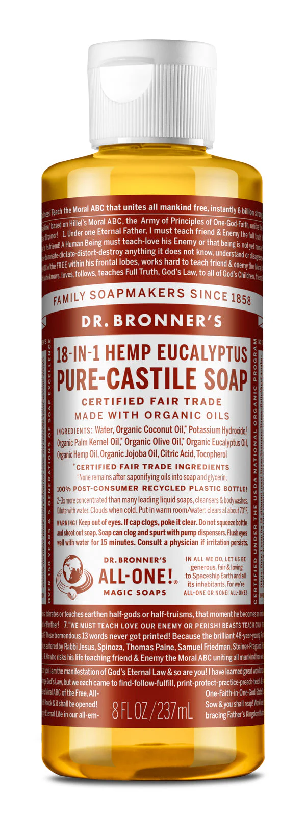 Dr. Bronner’s Pure-Castile Soap – The Original 18-in-1 Multi-Tasker - Image 45