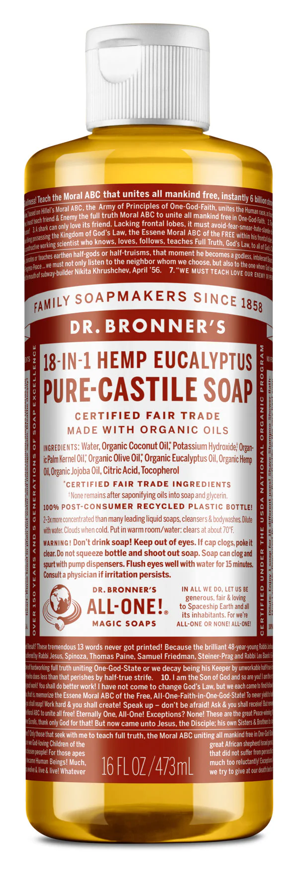 Dr. Bronner’s Pure-Castile Soap – The Original 18-in-1 Multi-Tasker - Image 46