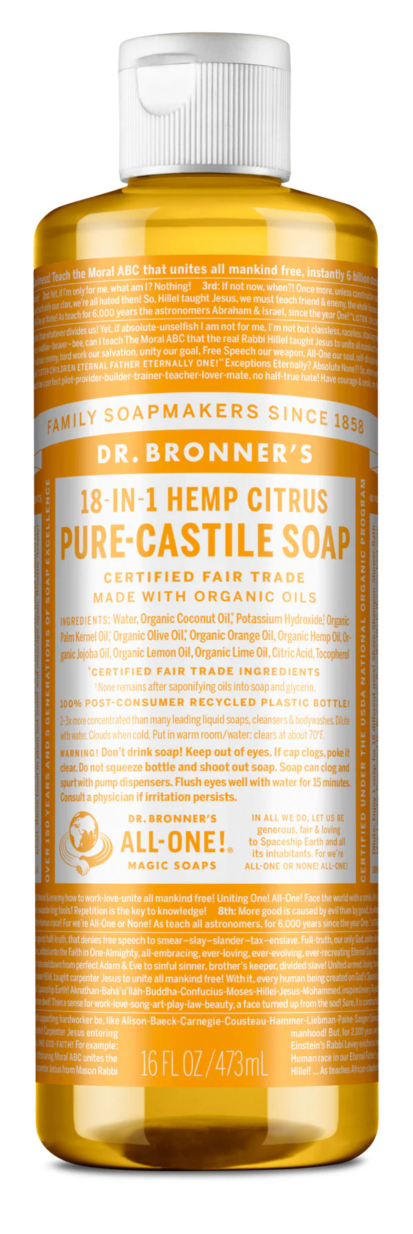 Dr. Bronner’s Pure-Castile Soap – The Original 18-in-1 Multi-Tasker - Image 48