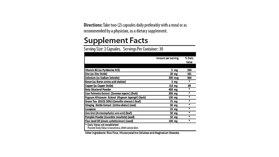 Doctor's Blend Prostate Care Formula (60 Caps) - Image 2