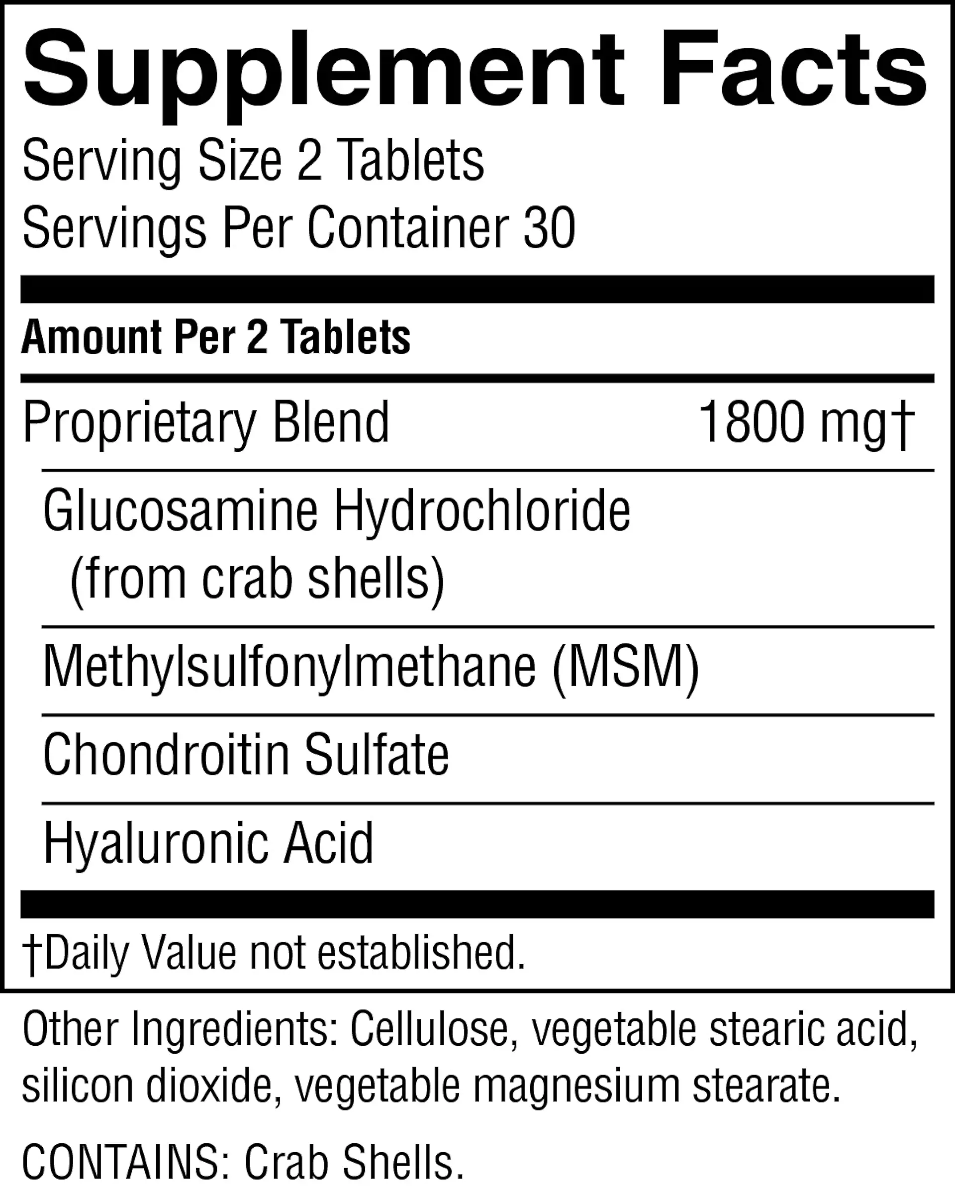 EverFlex® w/ Hyaluronic Acid (60 tabs) - Image 2