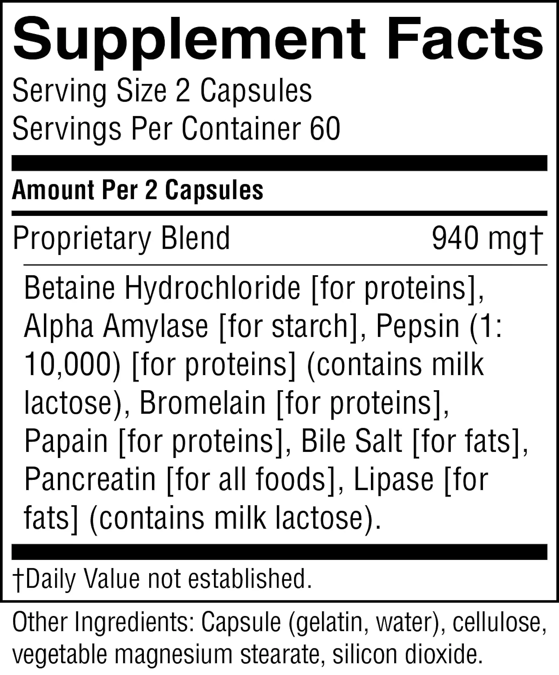 Food Enzymes (120 caps) - Image 2