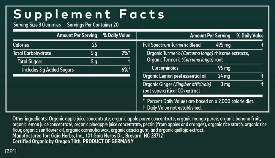 Gaia Turmeric Supreme® Gummies Extra Strength - Image 2