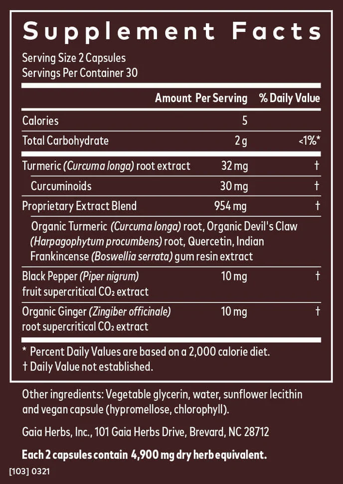 Gaia Turmeric Supreme® Joint - Image 2