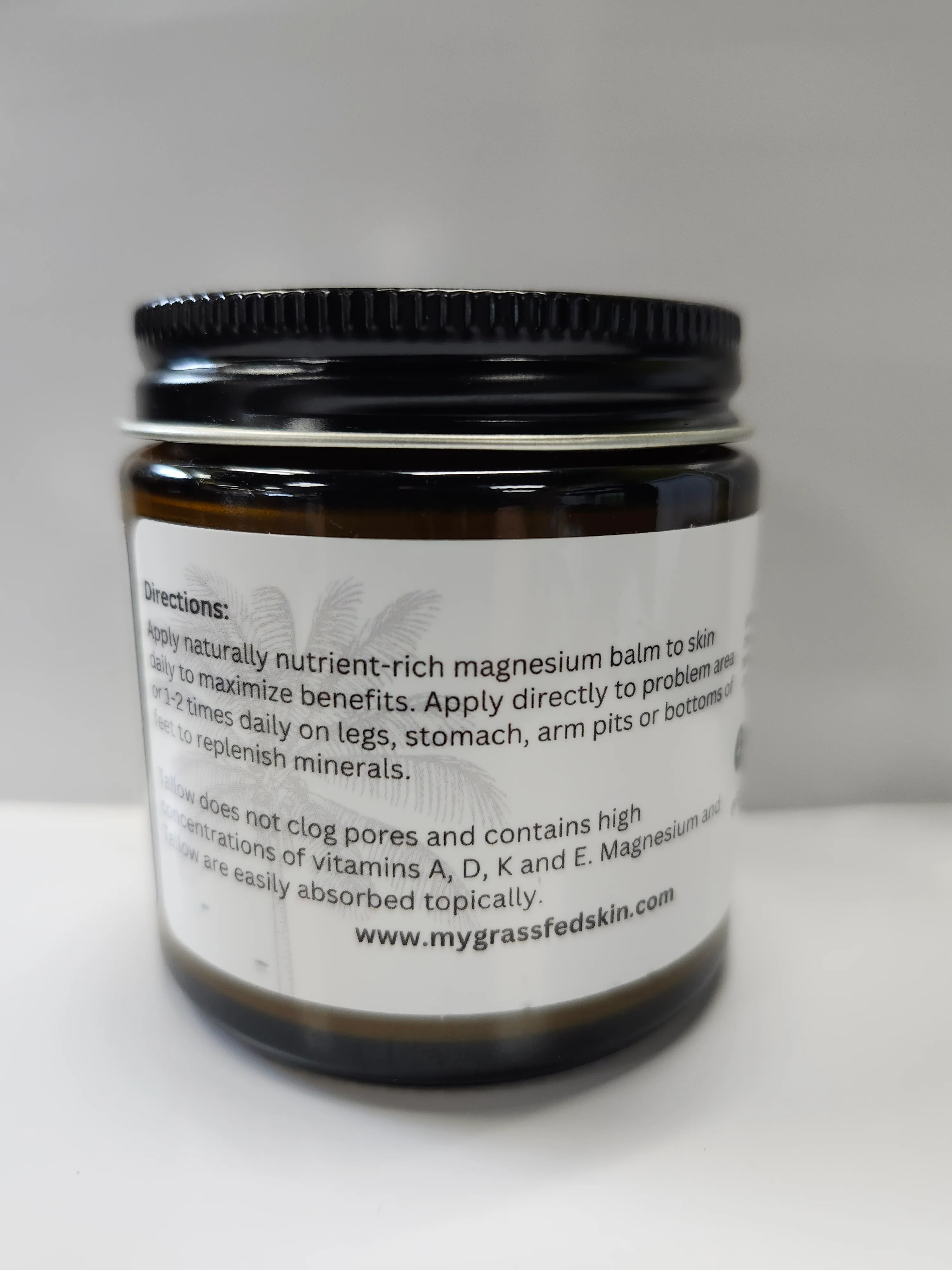 Grass Fed Skin Magnesium Balm 4oz - Image 3