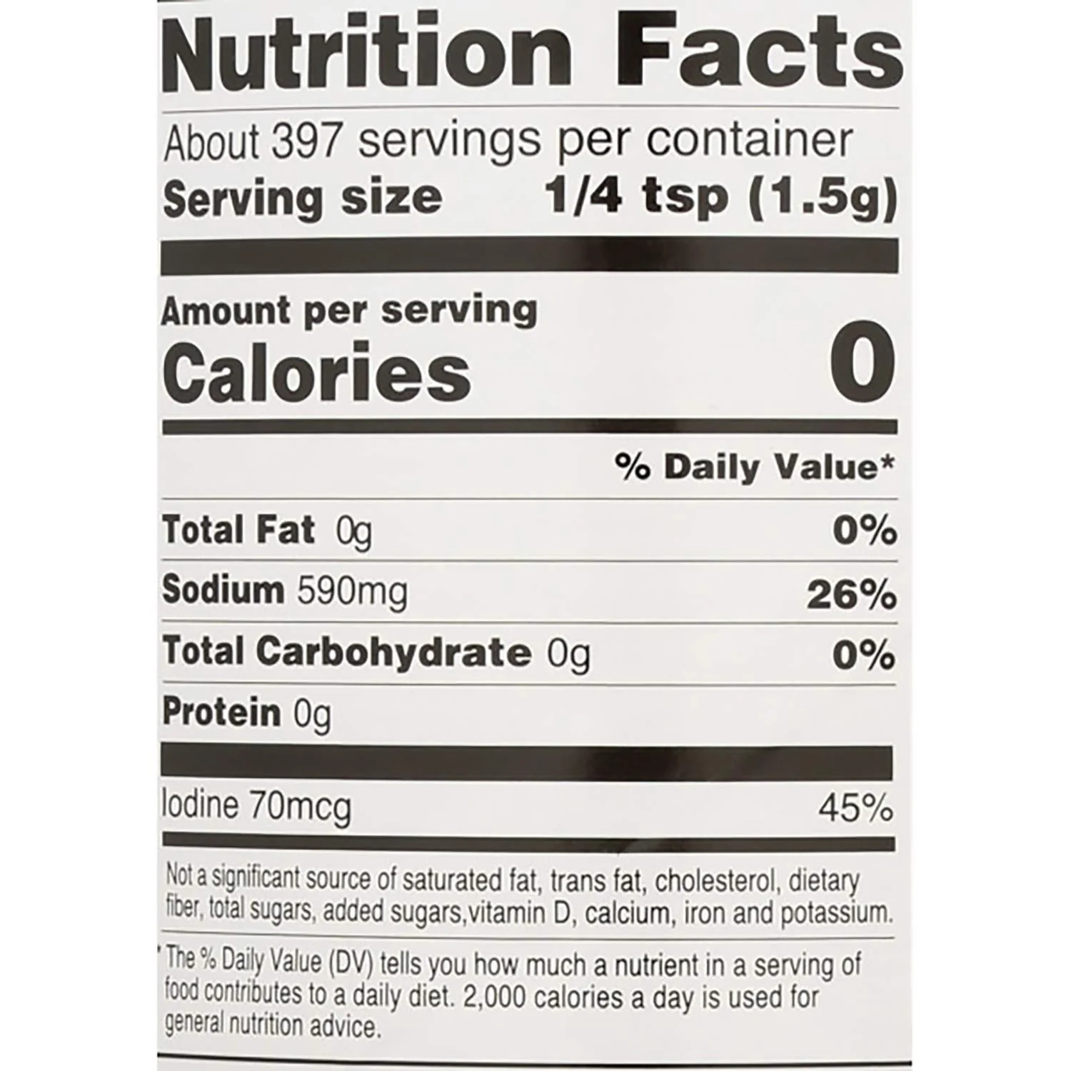 Hain Pure Foods Iodized Sea Salt, 21 Oz - Image 2