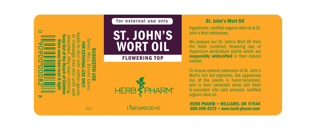Herb Pharm St. John's Wort Oil 1 fl oz - Image 2