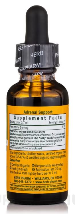 Herb Pharm Adrenal Support 1 fl oz - Image 2