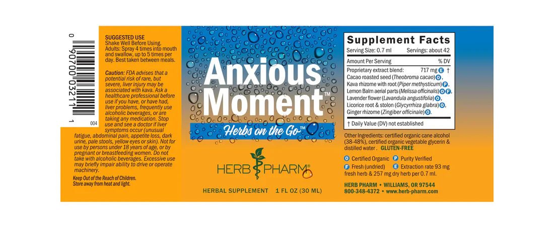 Herb Pharm Herbs on the Go: Anxious Moment™ 1 fl oz - Image 2