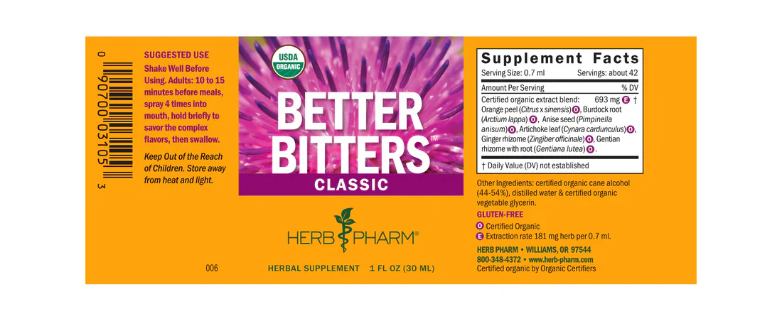Herb Pharm Better Bitters™: Classic 1 fl oz - Image 2