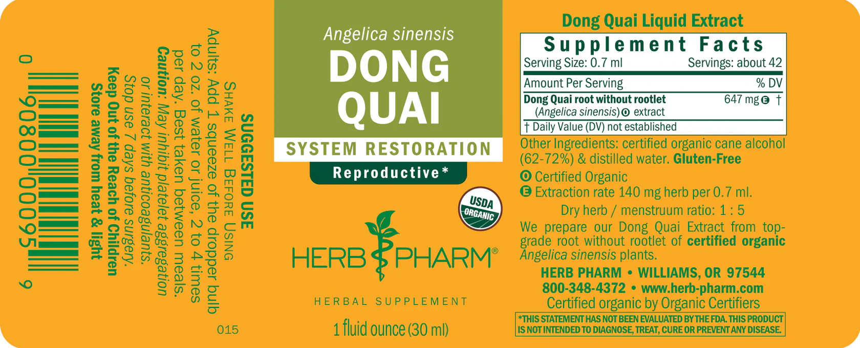 Herb Pharm Dong Quai 1 fl oz - Image 2