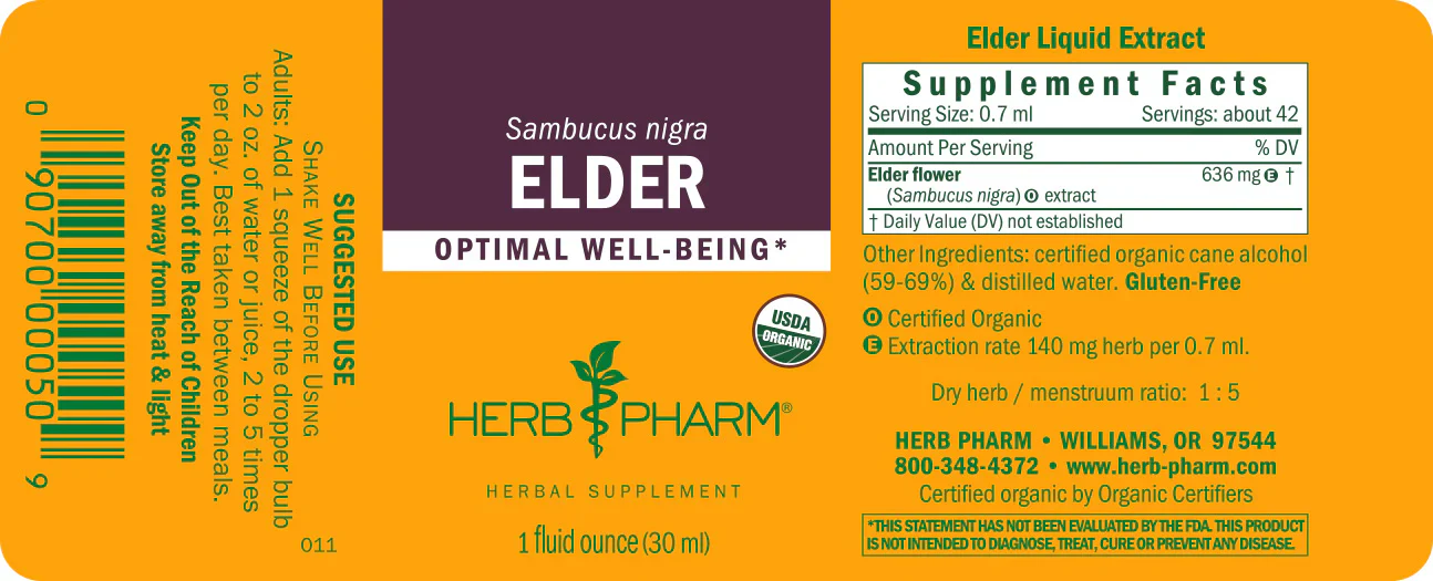 Herb Pharm Elder 1 fl oz - Image 2