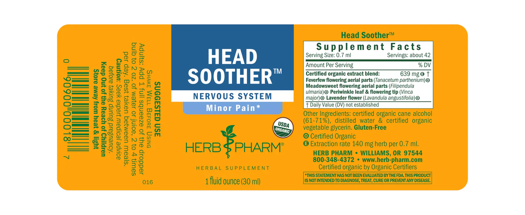 Herb Pharm Head Soother™ 1 fl oz - Image 2