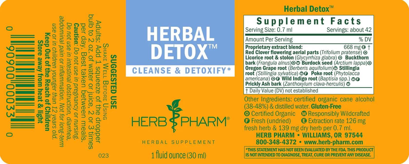 Herb Pharm Herbal Detox™ 1 fl oz. - Image 2
