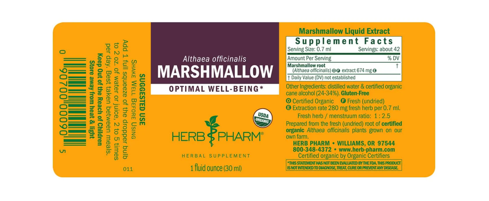 Herb Pharm Marshmallow 1 fl oz - Image 2