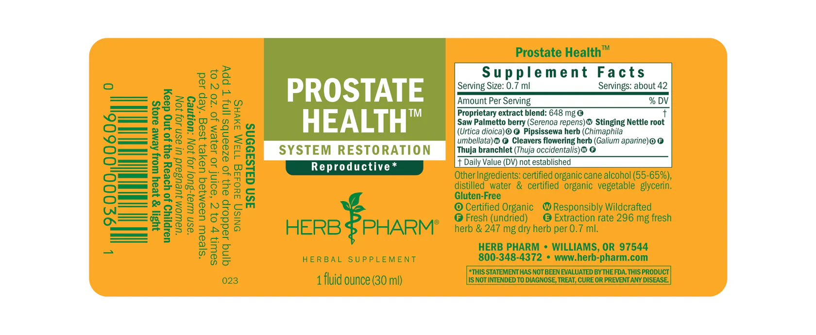 Herb Pharm Prostate Health™ 1 fl oz - Image 2