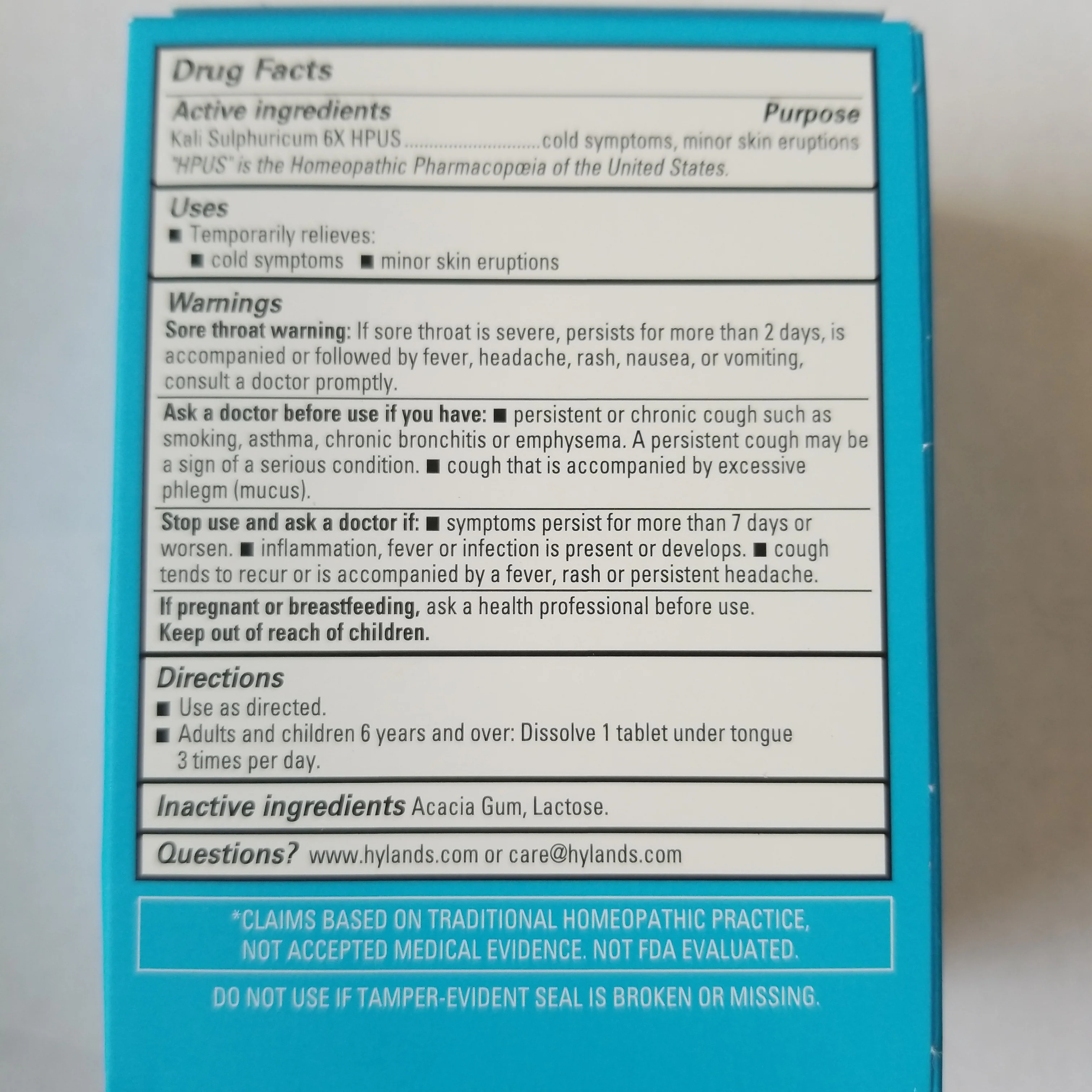 Hylands Cell Salts (100 tabs) - Image 8