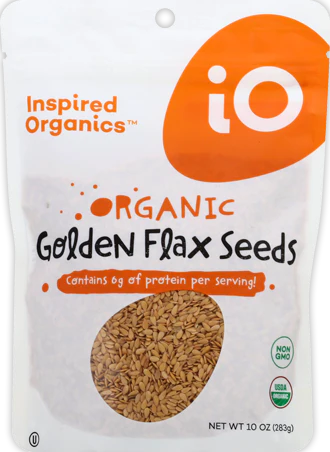 Inspired Organics Organic Golden Flaxseeds Pouch 10oz