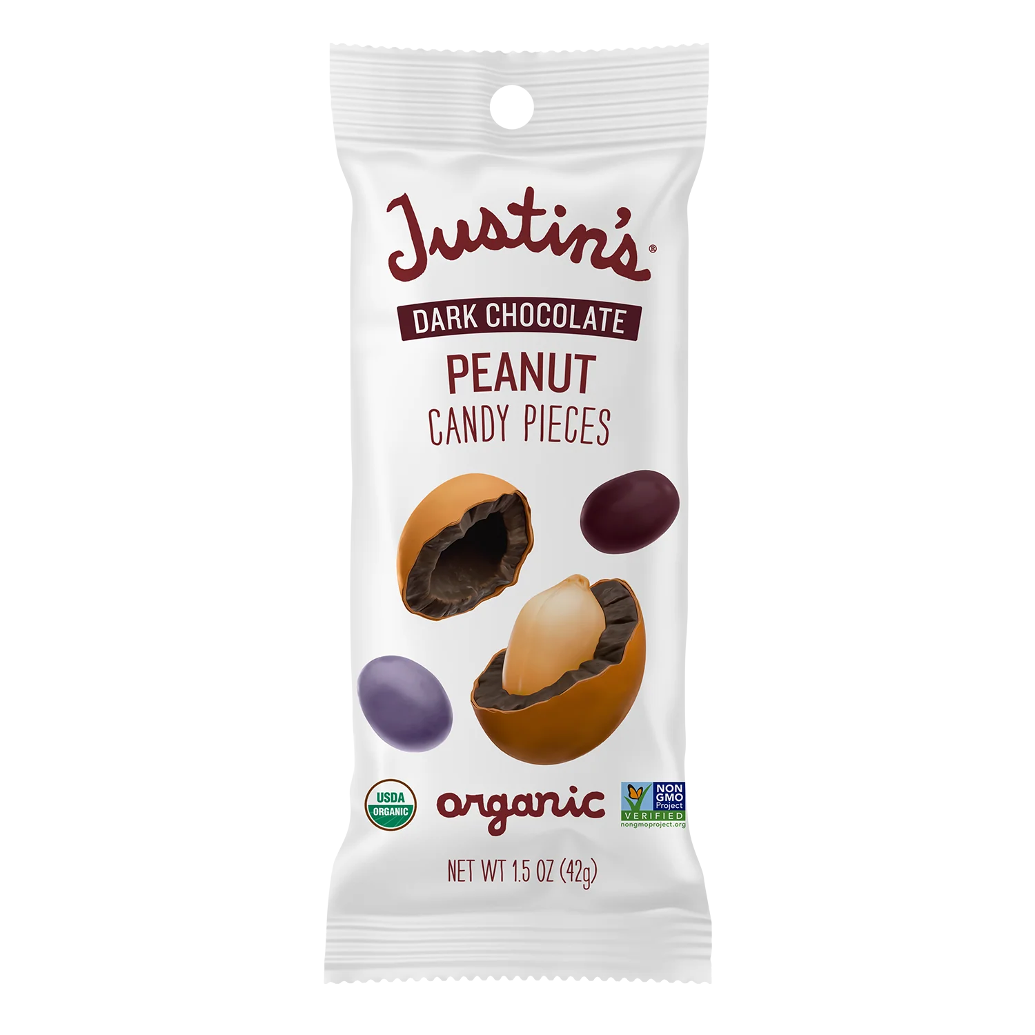 Justin's Dark Chocolate Peanut Candy Pieces (1.5 oz)