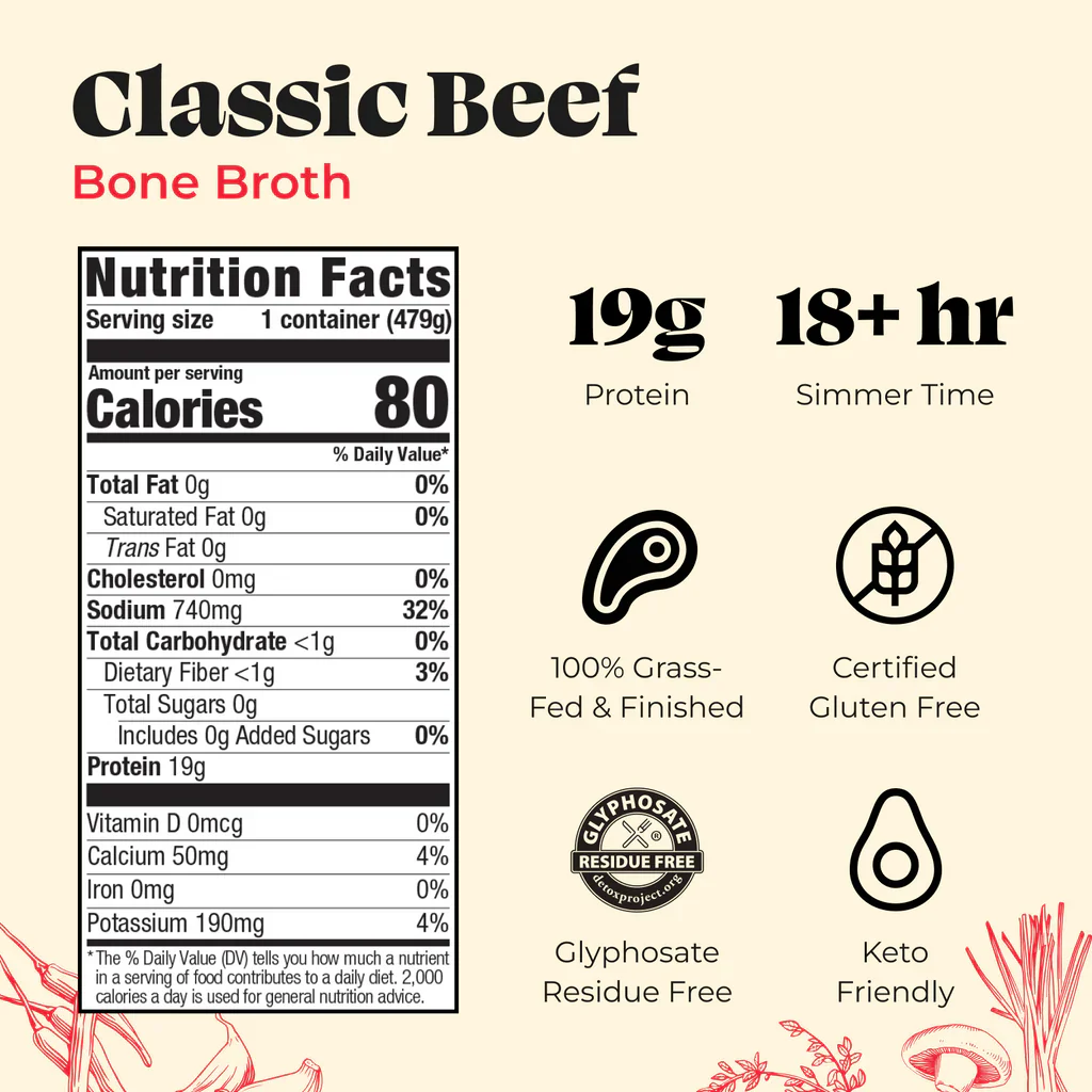 Kettle & Fire Beef Bone Broth 16.9oz - Image 2