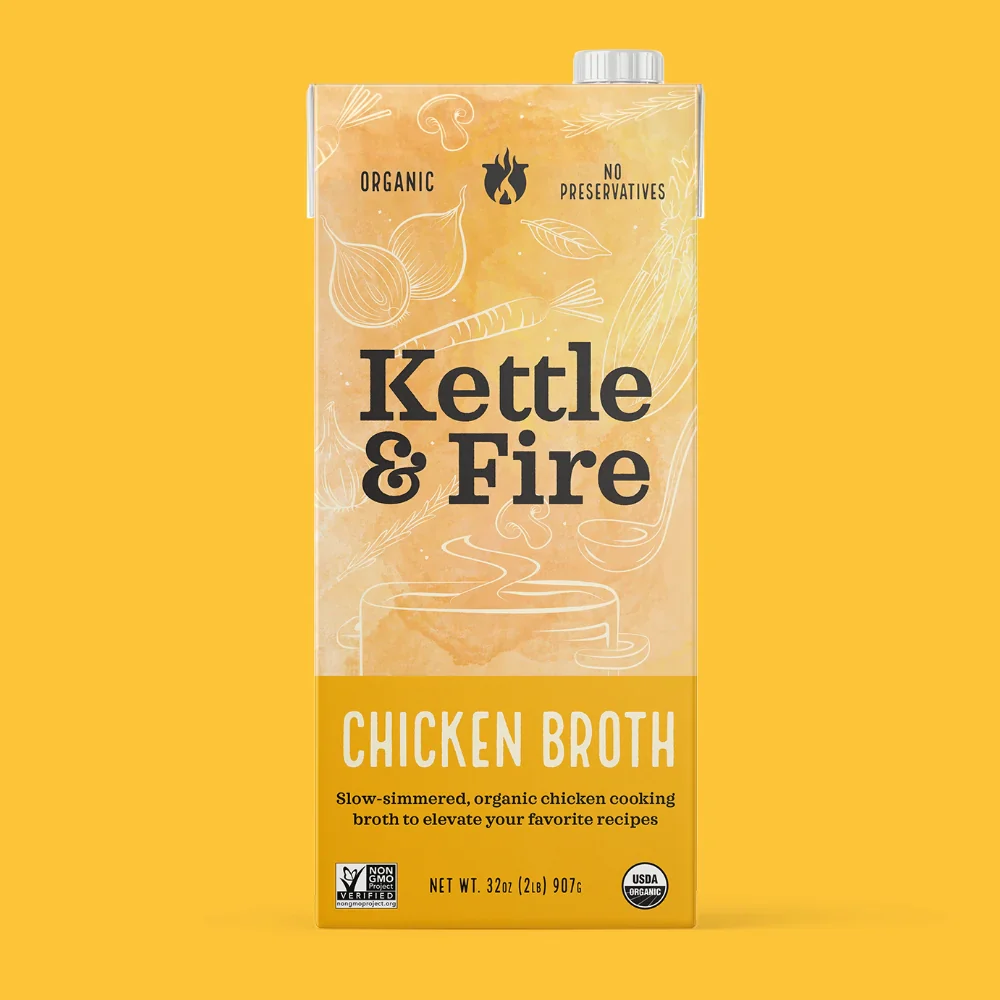 Kettle & Fire Chicken Cooking Broth 32oz