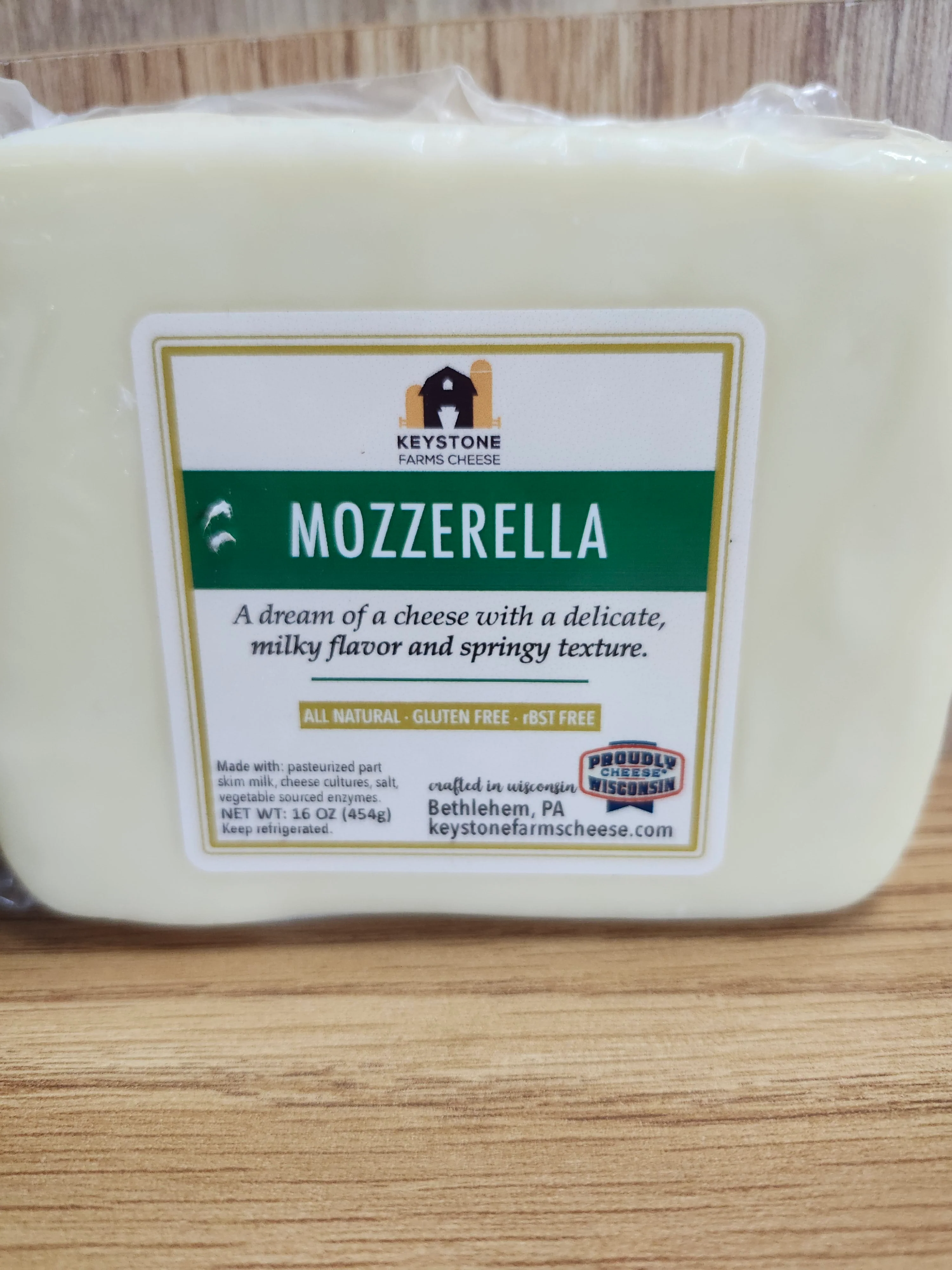 Keystone Farms Cheese Mozzarella 16oz