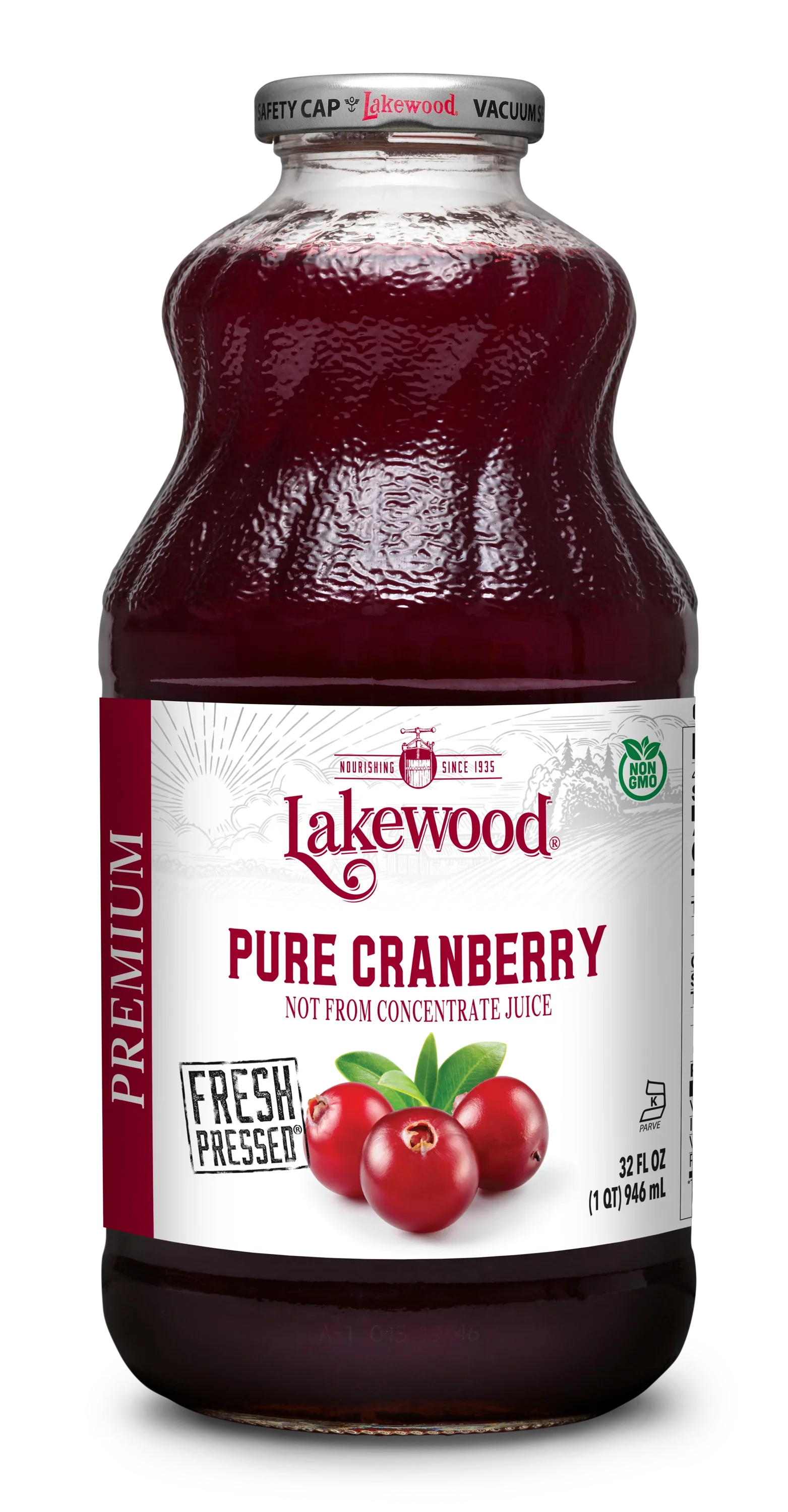 Lakewood Premium PURE Cranberry Juice | 32oz