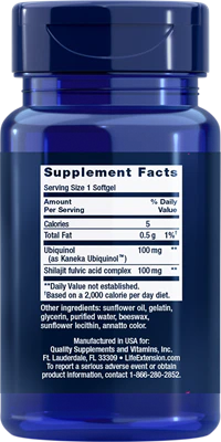 Life Extension 100mg Super Ubiquinol CoQ10 with Enhanced Mitochondrial Support™ - Image 2