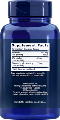 Life Extension Blueberry Extract Capsules - Image 2