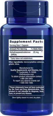 Life Extension DHEA 25mg (100) - Image 2