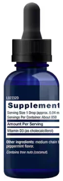 Life Extension Liquid Vitamin D3 (Mint) - Image 2