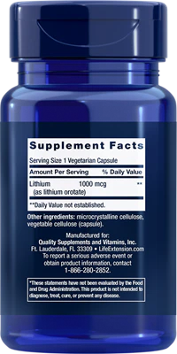 Life Extension Lithium 1000mcg - Image 2
