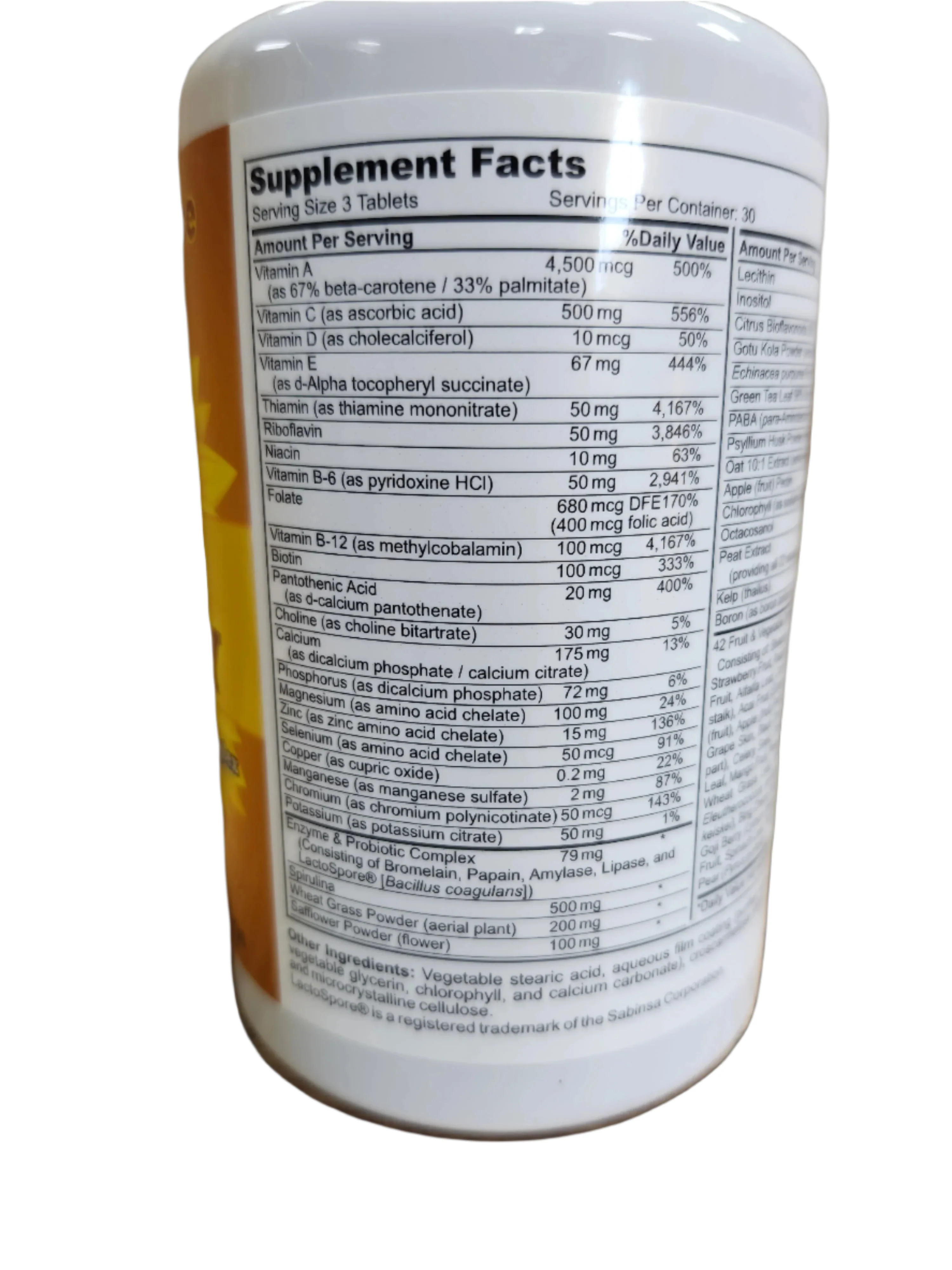 Life's Vitality Multivitamin (90 Tablets) - Image 2