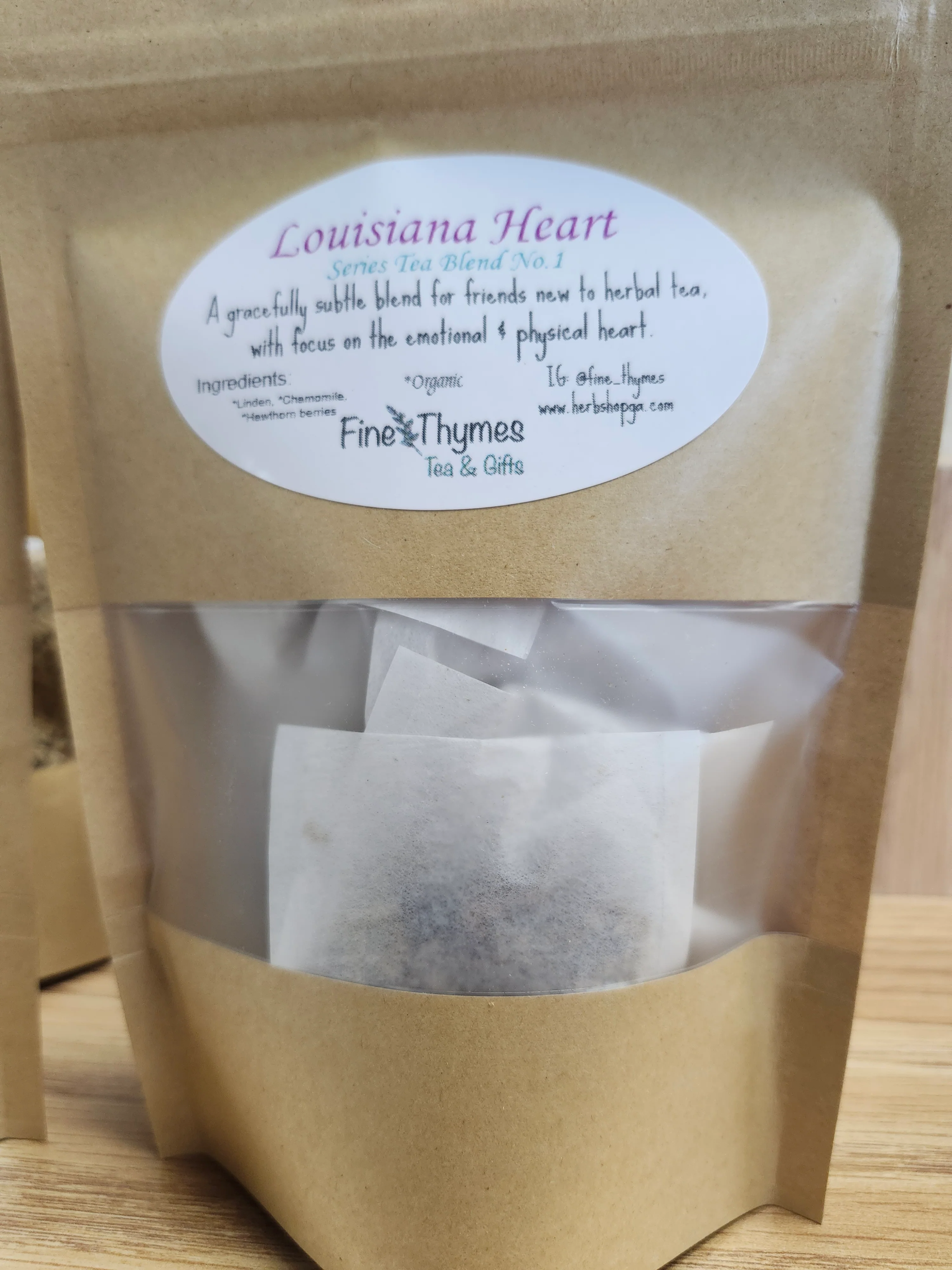 Fine Thymes Louisiana Heart Tea series no. 1