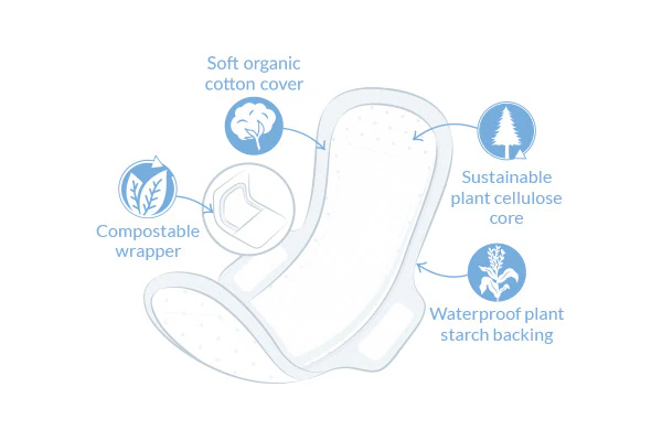 Natracare Ultra Extra Regular Pads with wings - Image 2